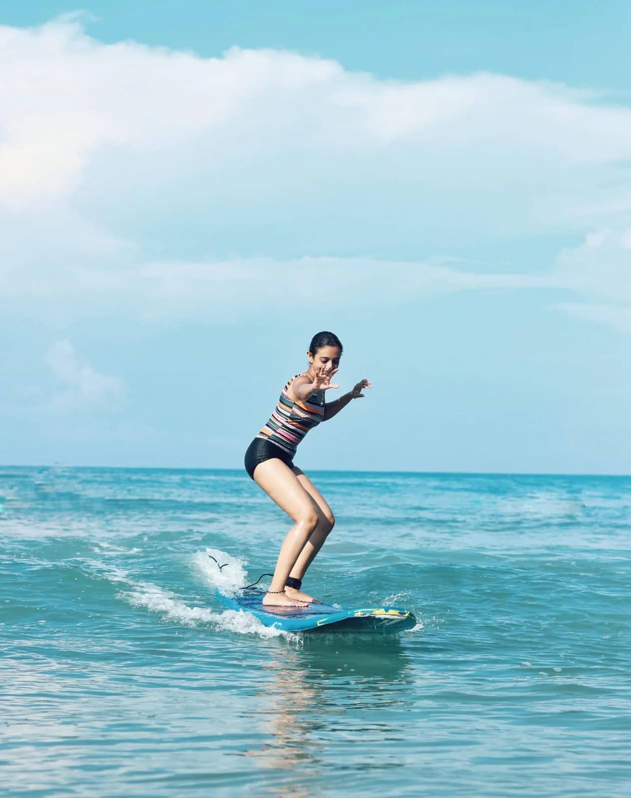 Surfing in Varkala