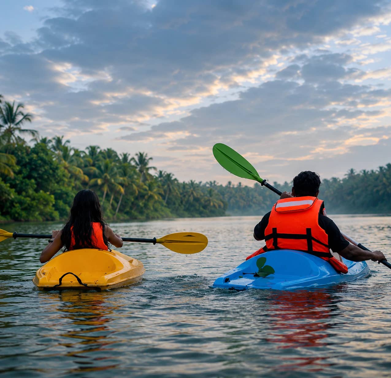 Backwater and Mangrove Kayaking Near Kovalam